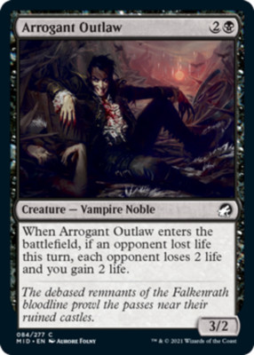 Innistrad: Midnight Hunt - Arrogant Outlaw - Foil