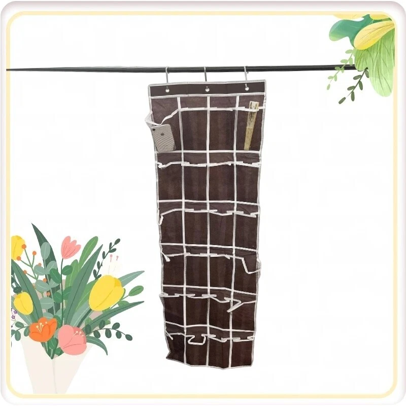Brown Hanging Shoe Organizer Shoe Organizers