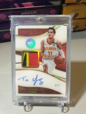 2019-20 Immaculate Collection Trae Young Premium Patch Autograph Holo Gold 4/5! 