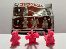 Figurines Gashapon TOHO Monster Godzilla Keshi X3 - Color Pink - Japan