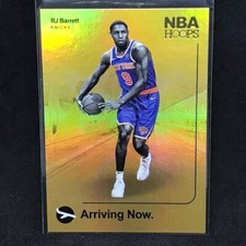 2020 NBA Hoops RJ Barrett New York Knicks Arriving Now Holo SP Rookie Card No. 4