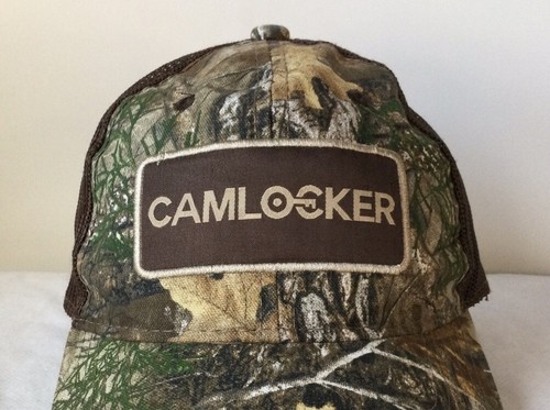Cam Locker Logo RealTree Snapback Hat Camouflage Mesh Trucker Cap