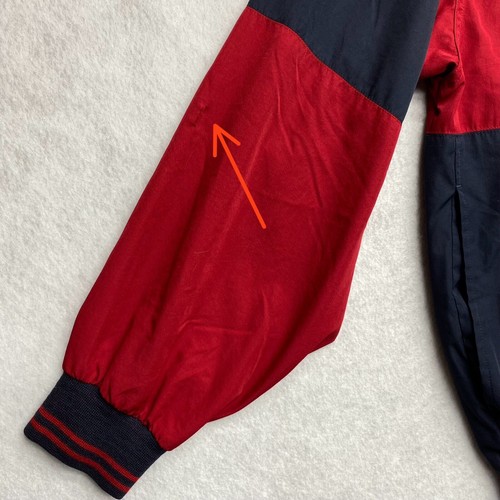 VTG Cutter & Buck Men's Pullover Windbreaker Jacket Red Long Sleeve 1/4 Zip - Picture 11 of 24