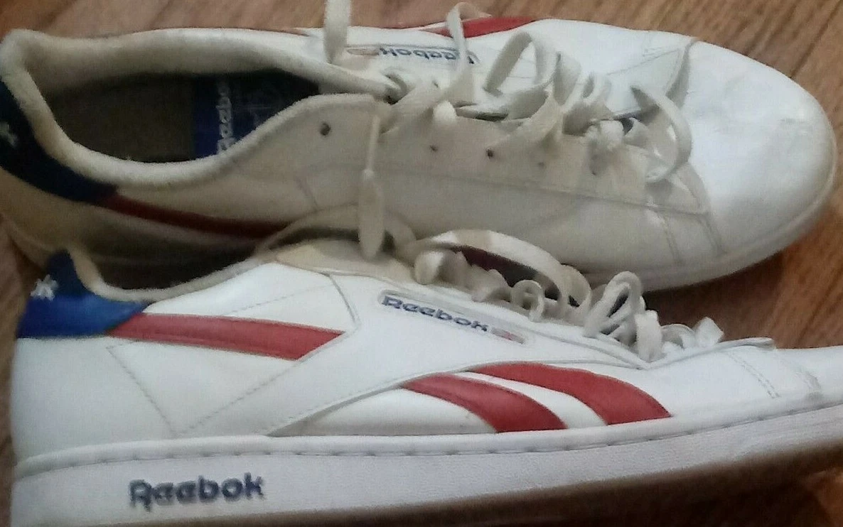 Reebok Nylon Chalk/Scarlet/White Size Mens Shoe, Red White Blue eBay