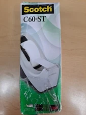 Scotch C60-ST Desktop Desk Tape Dispenser - Black/Silver
