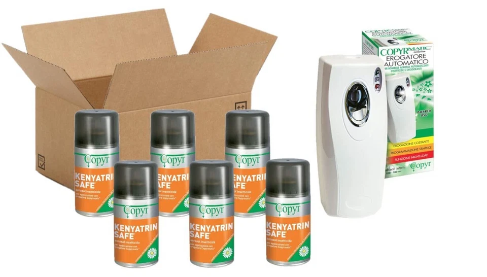 Copyr KENYATRIN SAFE e COPYRMATIC EVOLUTION Night & Day:250ml 6PZ + Erog. Autom.