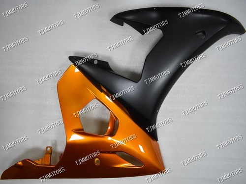 Fit for 2005 YZF R6 Matt Black Orange ABS Injection Bodywork Fairing Panel Kit - Picture 4 of 9