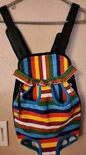 Dog Carrier/Backpack XL Small/Med Dog EUC Rainbow