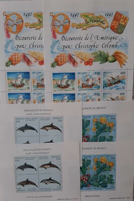 Monaco Bloc 55 (Édition Complète) - 1992 Découverte De L'Amérique - Timbre Neuf Avec Gomme MNH - Philatélie