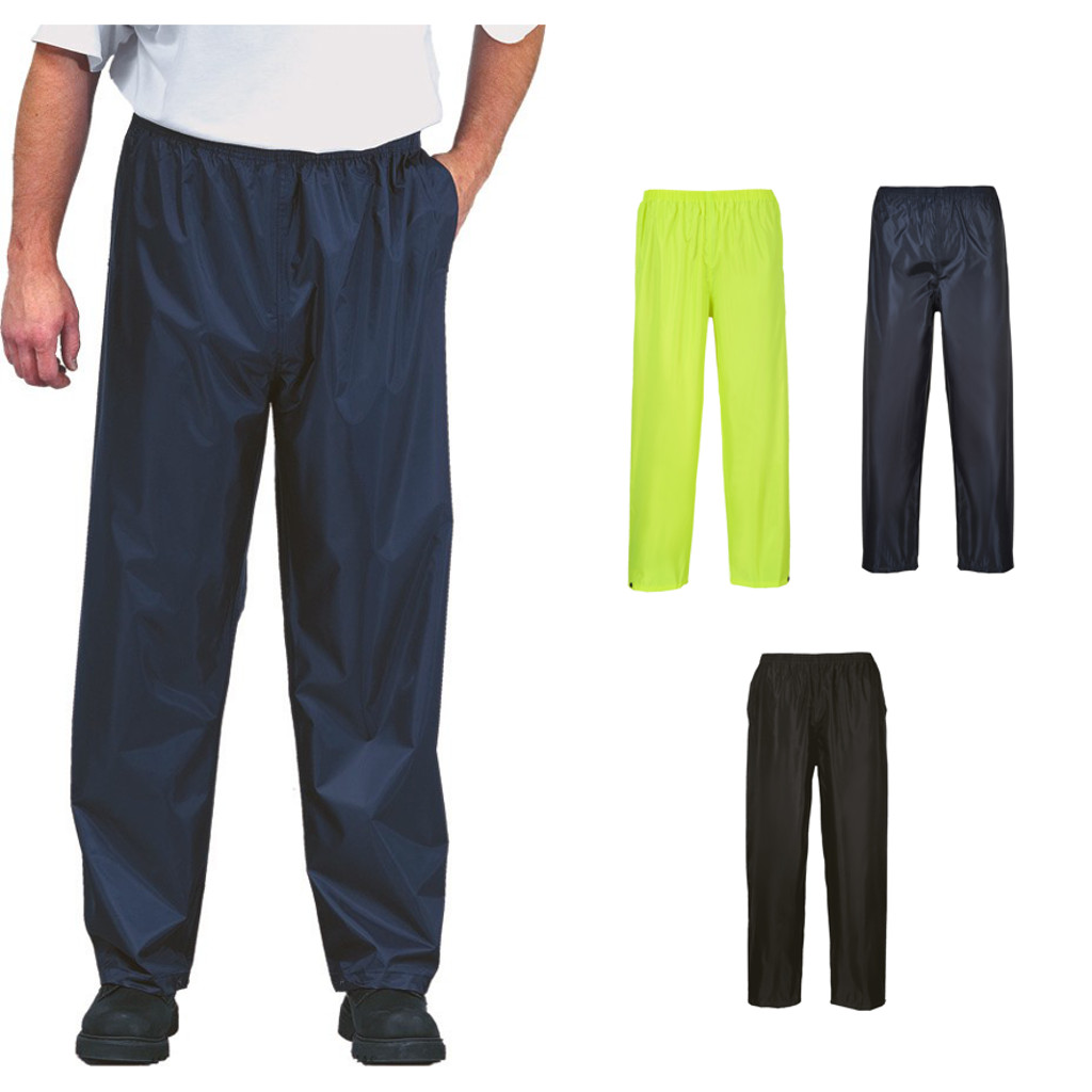 Portwest pantalones de lluvia clásico s441- impermeable ligero