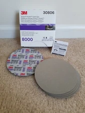 3M Trizact 30806- 6" 8000 grit Foam Discs. 5 Disc Kit ⭐ FAST SAME DAY SHIPPING‼️