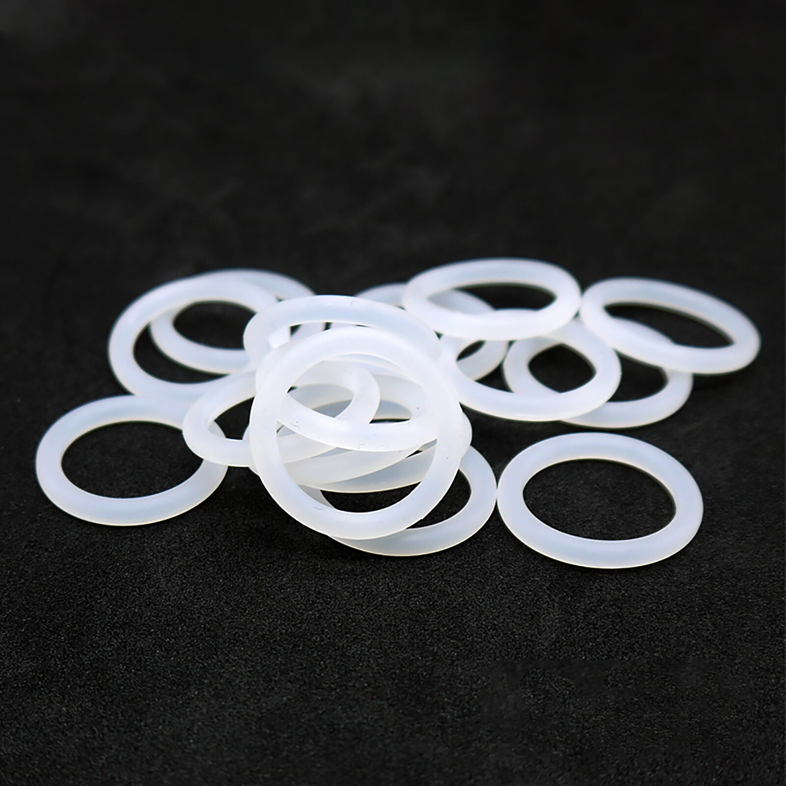 OD 12mm 80mm Food Grade ORing. 4.0mm Thick . Clear Silicone Rubber O