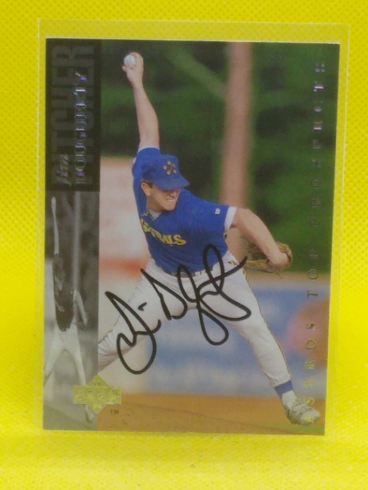 Jim Dougherty 1993 UD Top Prospects #121 Jackson Generals (PERSONAL AUTOGRAPH)