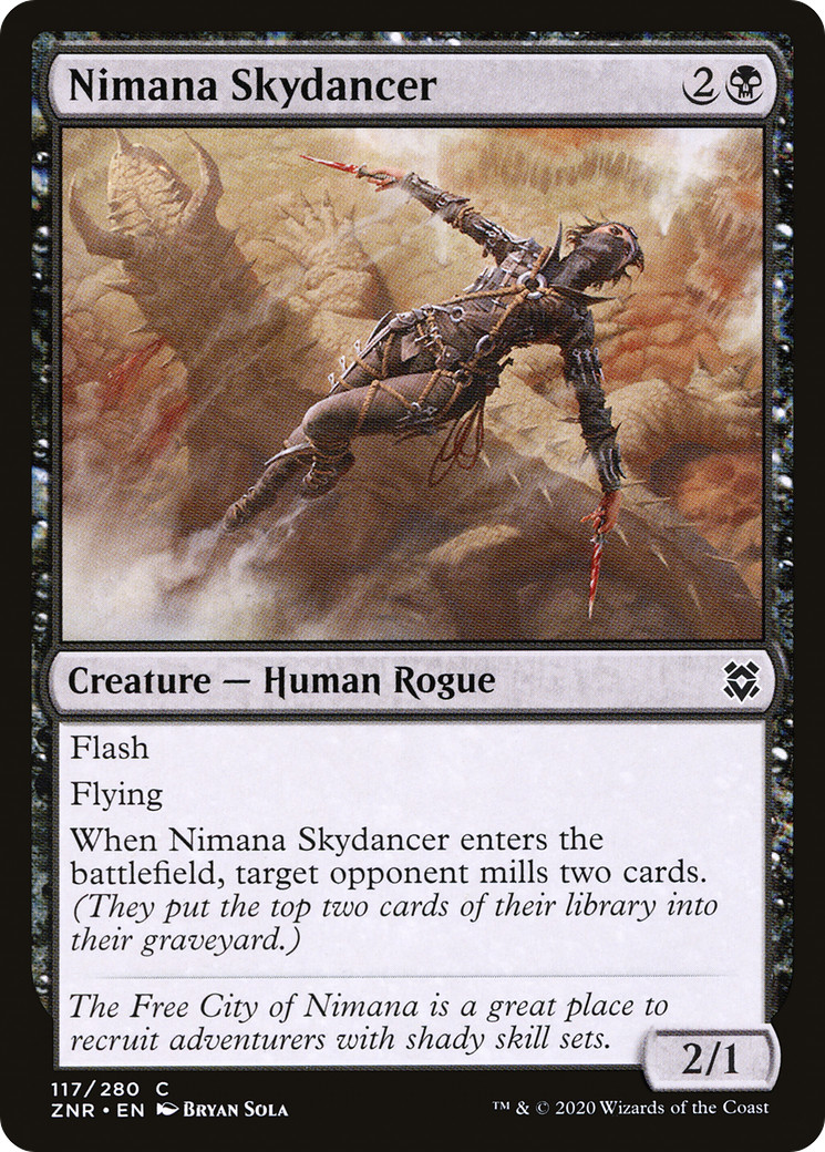 x4 Nimana Skydancer ZNR MTG Zendikar Rising 117/280 COMMON M/NM 4x