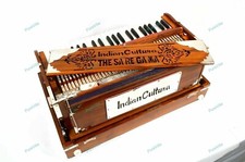 Portable 3.5Octave 9 Stopper Calcutta Style Multi Bellow Harmonium Baja With Bag