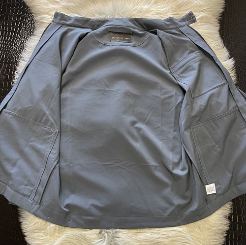 NWT Mitchell Evan Tech Zip Up Comfy Jacket Size Medium Made USA Blue Gray NEW - Picture 7 of 12