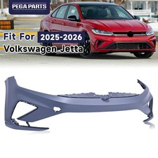 For 2025-2026 Volkswagen Jetta Front Bumper Cover Fascia Primed Wtow Hook Cover