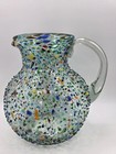 Mexican Hand Blown Glass Pitcher – Confetti Rock Design - 5 quarts - Margaritas — photo 1