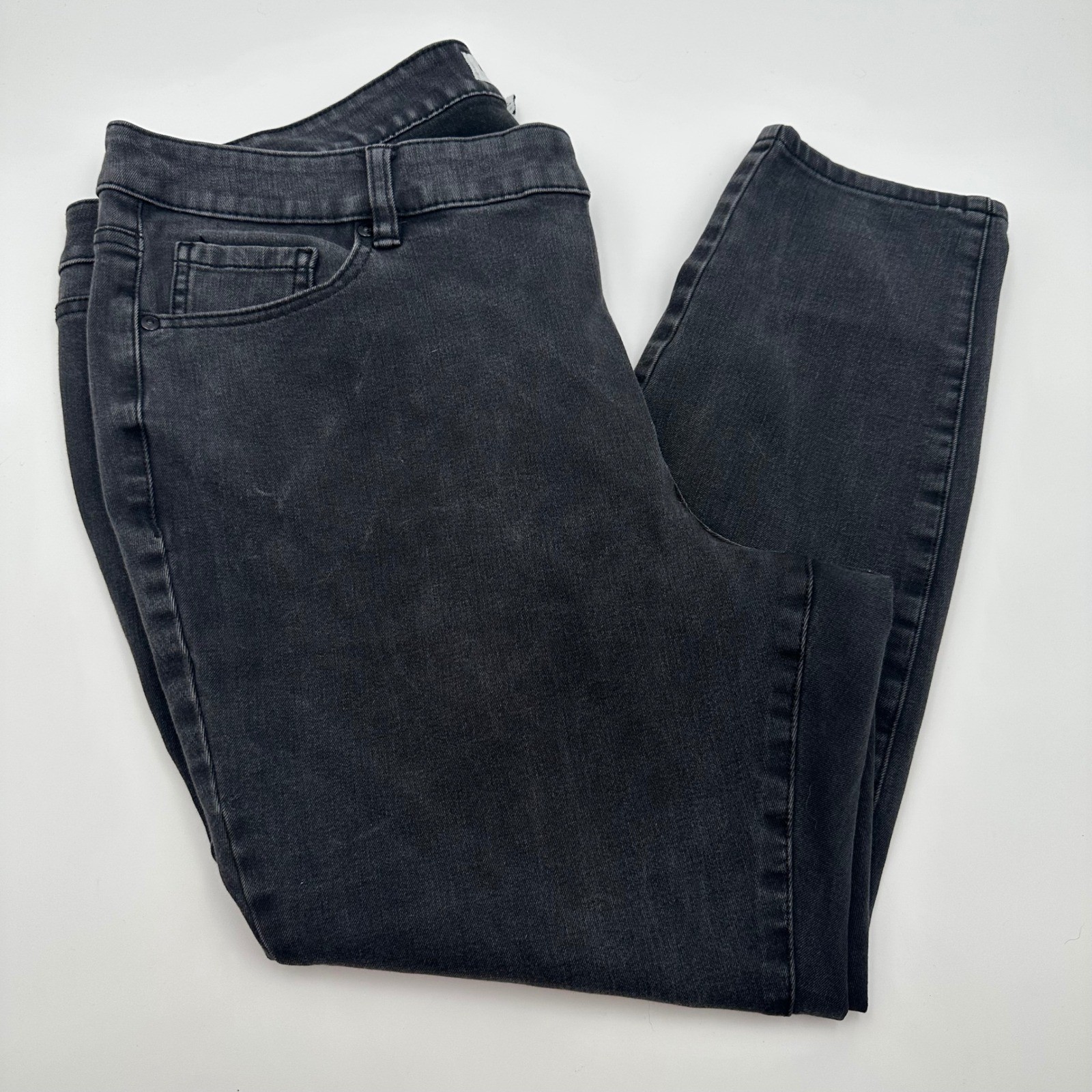 Lane Bryant Womens Jeans Size 20 High Rise Skinny Flex Magic Waistband Black