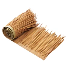 1.3x3.2 ft Artificial Thatch Roofing - Mexican Style Tiki Hut Grass Skirt Roof |