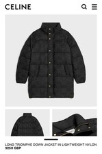 FW24 £3250 CELINE Hedi Slimane Triomphe Blac...