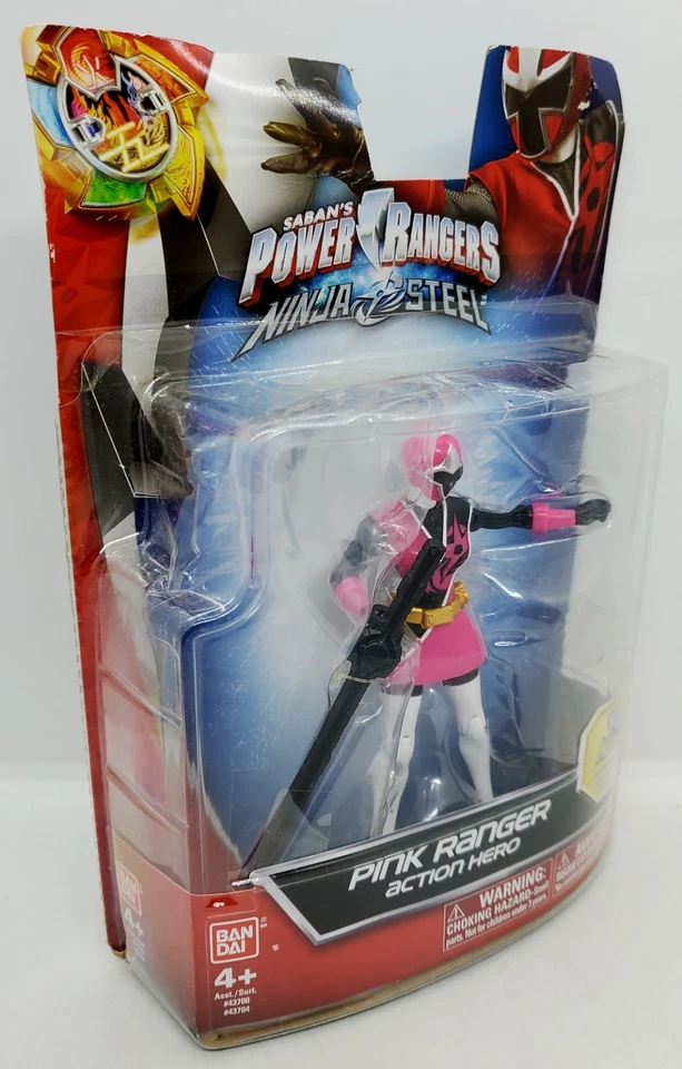 ¡Nuevo! Figura Power Rangers Ninja Steel Pink Ranger 43704 Sarah Thompson 🔥 Foto 2 de 4