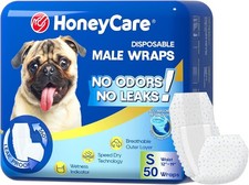 50 Pack Waist Disposable Dog Diapers Male Wraps Belly Bands Pet Soft All Sizes