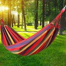 A hammock specially designed for relaxing in the backyard, with an anti-rolling