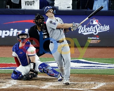 Will Smith 2025 World Series Game 2 Home Run Los Angeles Dodgers 8x10 MLB Photo