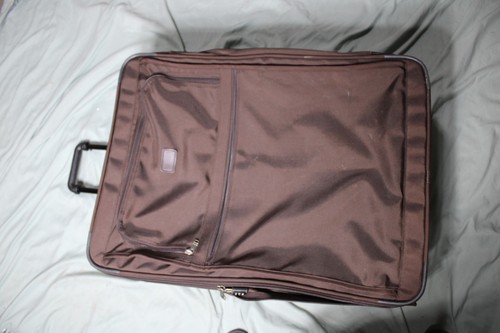 READ DECS Made in USA TUMI Vintage Brown Ballistic Nylon 30" 2-Wheeled  Luggage