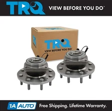 TRQ Front Wheel Bearing & Hub Assembly Pair LH RH Sides for 4WD GM 3500HD w/ DRW