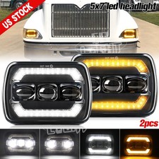 7x6 5x7 Led Headlight Drl Hilo Beam Fit International Harvester 9400i 9200