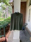 Bob Timberlake Mens Large Cotton Sweater 1/4 Zip Green Pullover Long Sleeve Soft — photo 1