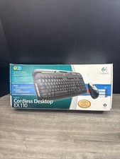 2007 Logitech Cordless Desktop EX110 Keyboard USB PS/2 Wireless Receiver Dongle