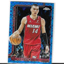 2025-26 Topps Chrome - Tyler Herro #188 Blue X-Fractor - Heat
