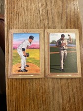 2007 Topps Turkey Red #159a+b Johan Santana Ad Back SP + Base Card