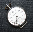 Antike Busen Krankenschwesteruhr 5x signiert Tiffany by Longines 0,935 Sterling 27 mm