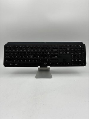 Logitech MX Keys Wireless Keyboard YR0073 Full Size Black Bluetooth USB-C Used -
