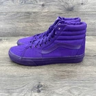 Vans Sk8-Hi Sneakers Mens 10.5 Purple Monochromatic Canvas High Top 721454