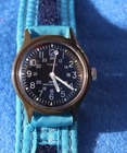 Vintage Timex MacGyver Camper Military Field Watch Men 35mm Manual Wind Tested!!