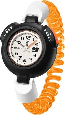 CASIO Sauna Watch SAN-100H-7BJR White Orange Sadokei Japan Limited CASIO Sauna Watch SAN-100H-7BJR White Orange Sadokei Japan Limited