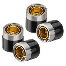 1.98" Trailer Wheel Bearing Protectors, Chromed Stainless 1.980 inch-4 Pack 4