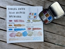 Handgegossene Aquarellfarben Palette &ndash; Mini Shimmers Palette Daniel Smith