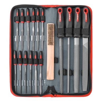 Hi-Spec 17 Piece Metal Hand  Needle File Tool Kit Set. Large  Small Mini T12 ...