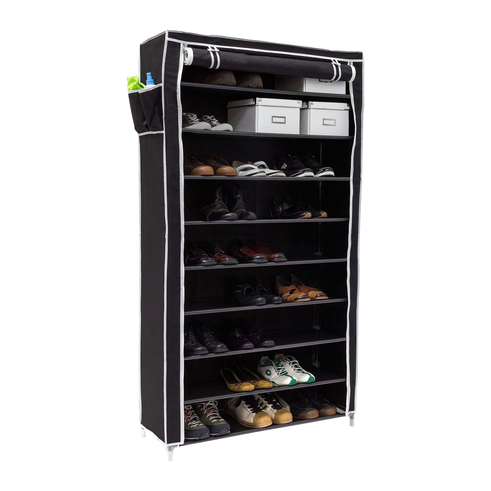 Étagère à chaussures léger 9 étagères armoire à chaussures étagère à