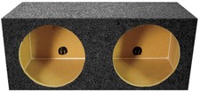 EMPTY WOOFER BOX 2 12" QPOWER SQUARE STYLE; MSPQ12E 