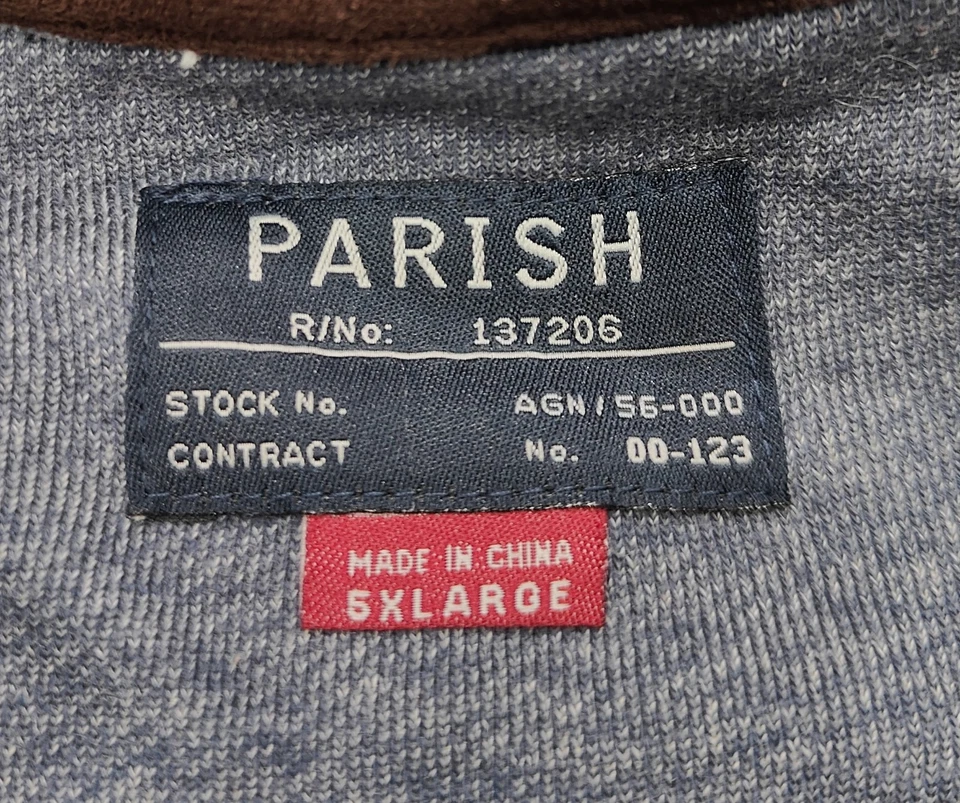 Parish Nation Hombre Azul-Gris "American Nation" Talla 5XL Foto 3 de 4