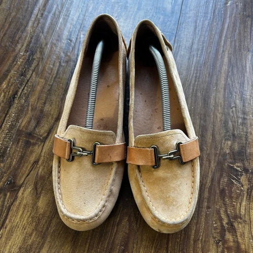 Mocassini piatti Ugg Australia Aven Hazard arancione 1010100 chiusura fibbia taglia 9