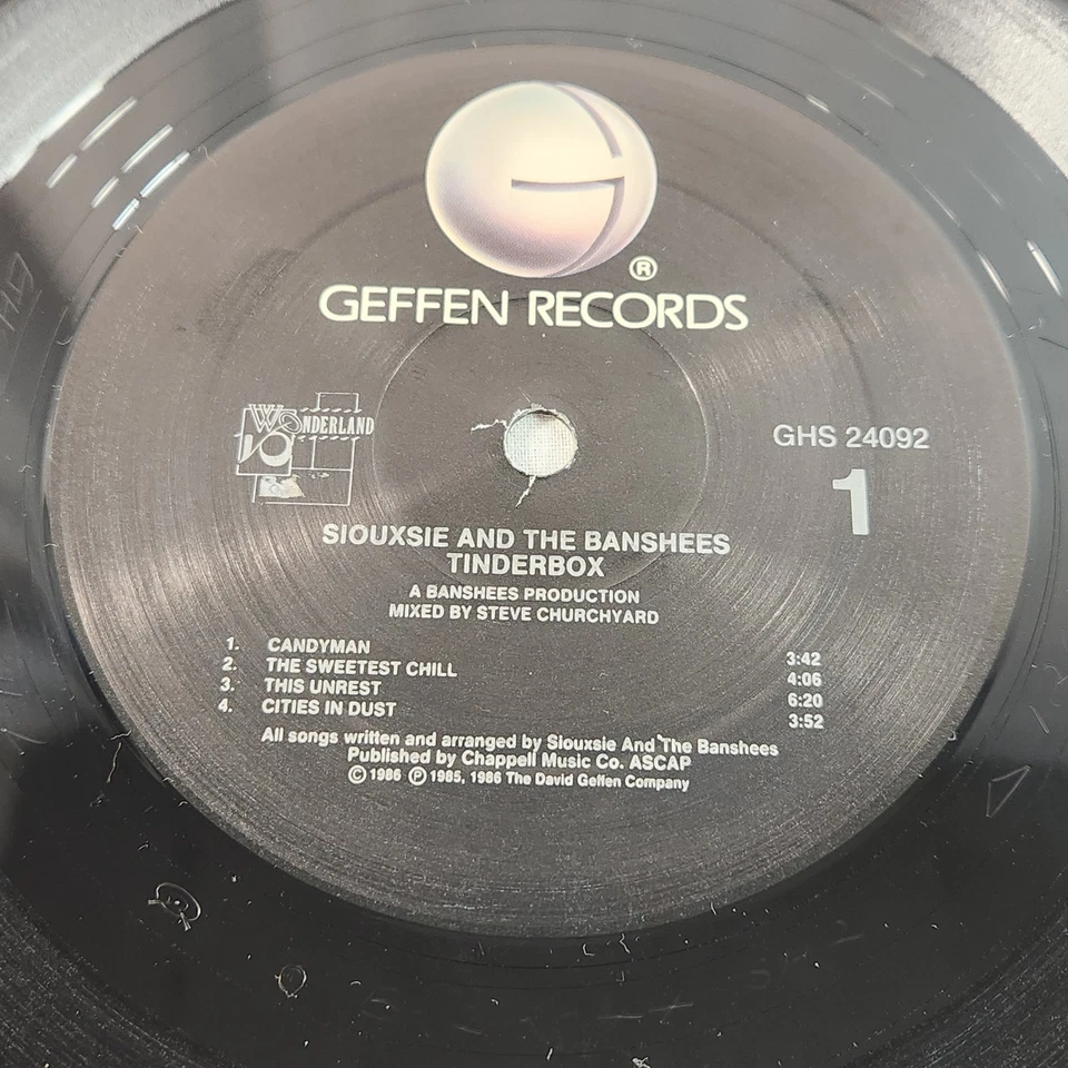 SIOUXSIE and The BANSHEES - Tinderbox - Vinyl Album Geffen Records GHS 24092 VG+ Foto 3 de 4