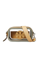 New Authentic Tory Burch Miller Mini Crossbody Clear - Adjustable Strap